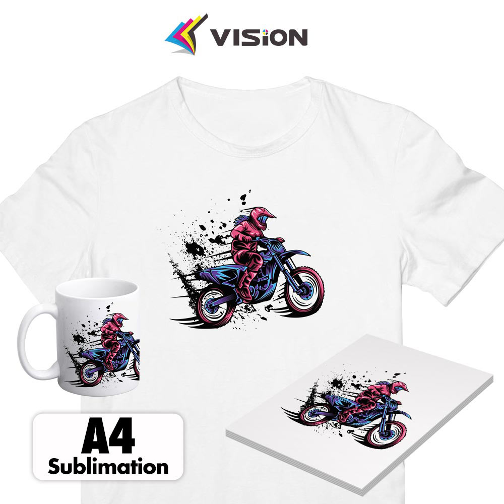 Sublimation Paper A4 100 Sheets Heat Press Transfer Paper for Blanks T  shirts Mugs