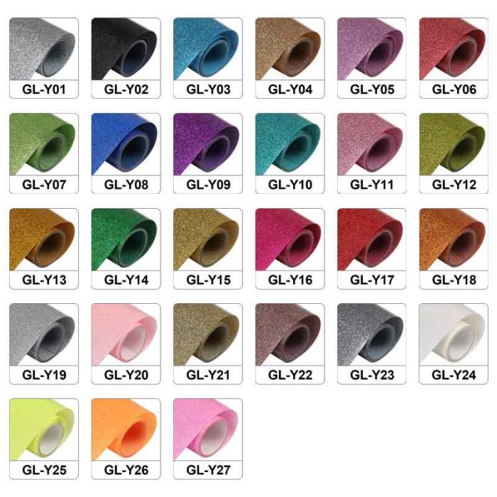 glitter htv vinyl color chart glitter htv vinyl color chart