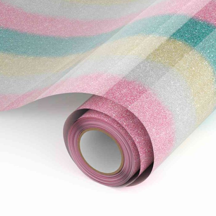 Rainbow Glitter Heat Transfer Vinyl(RGL-Y11)3