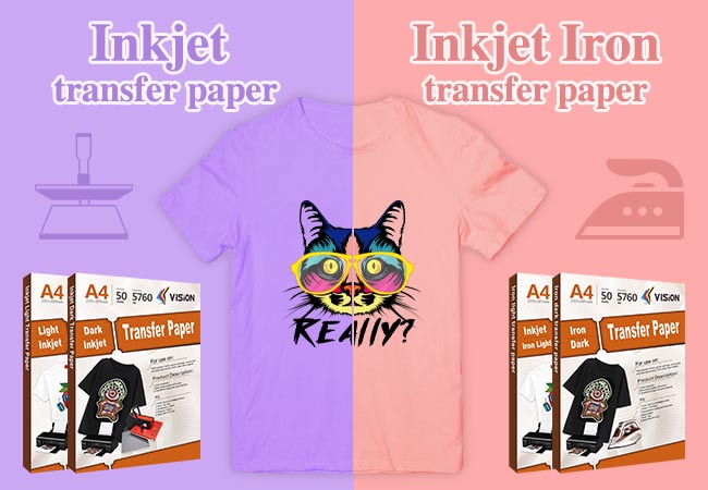inkjet transfer paper and inkjet iron on transfer paper