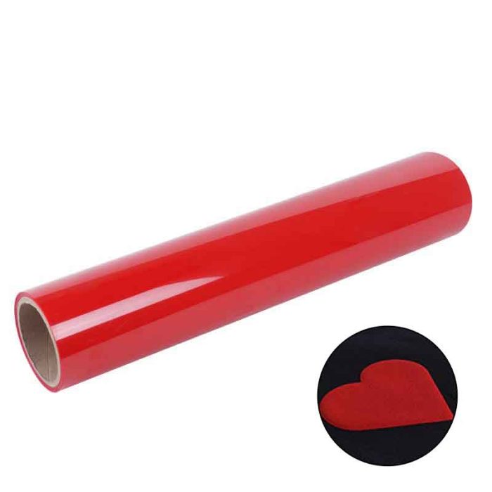 3D puff heat transfer vinyl red-Y03-1