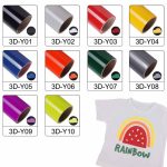 3D puff htv color chart