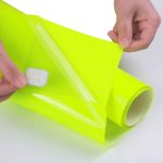 3D puff vinyl fluorescent yellow-Y10-2