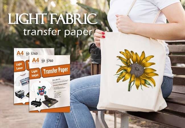 light fabric transfer paper