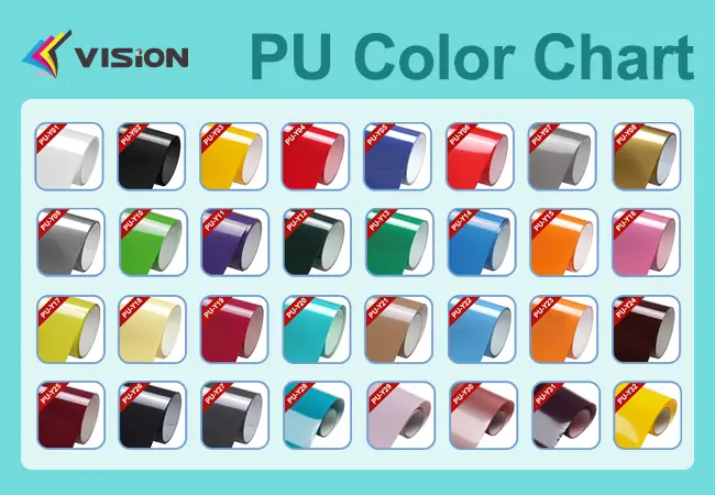 PU Vinyl Color Chart