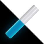 Glow In The Dark Heat Transfer Vinyl-Blue 1