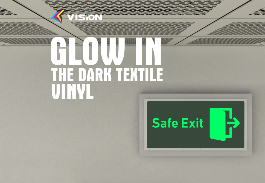 Glow in the dark textile vinyl