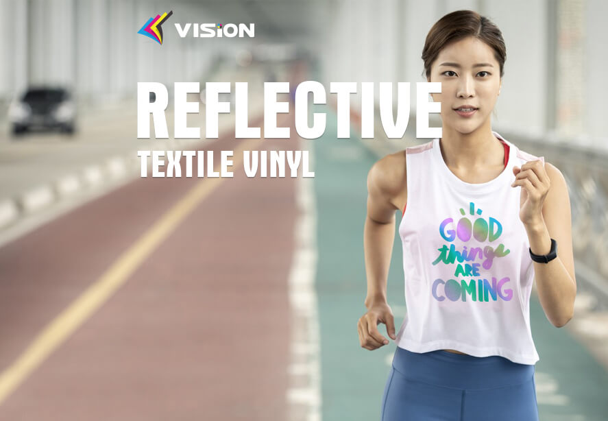 Reflective textile vinyl