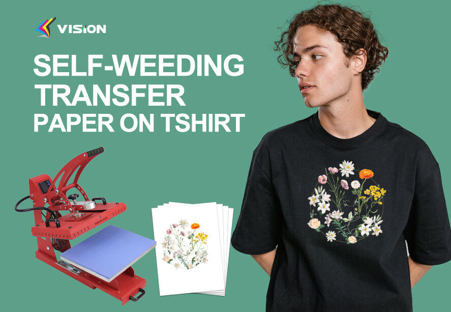 Self-Weeding Transfer Paper on Tshirt