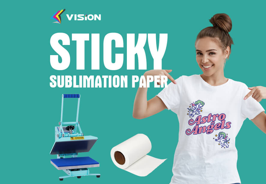 Sticky sublimation paper