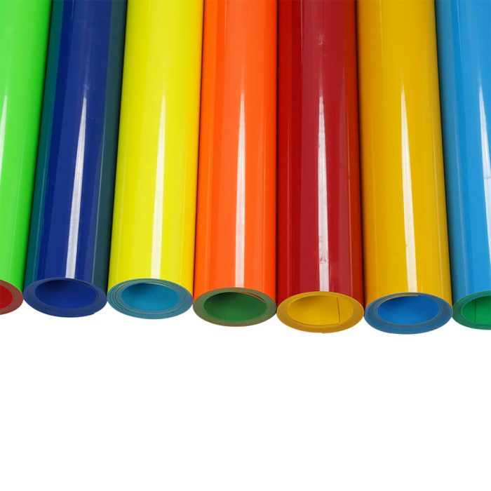 Silicone PU HTV vinyl-red-yellow-3