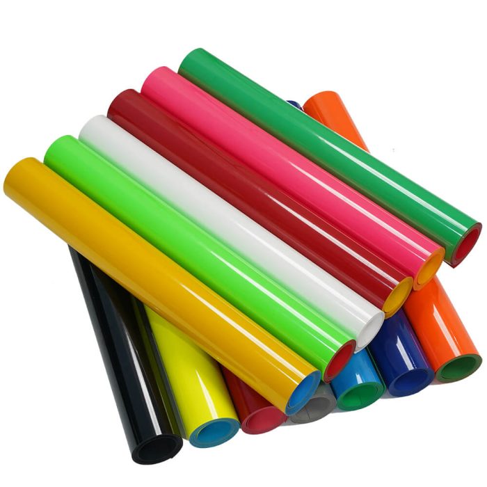 Silicone PU HTV vinyl-yellow-blue-3 Silicone PU HTV vinyl-yellow-blue-3