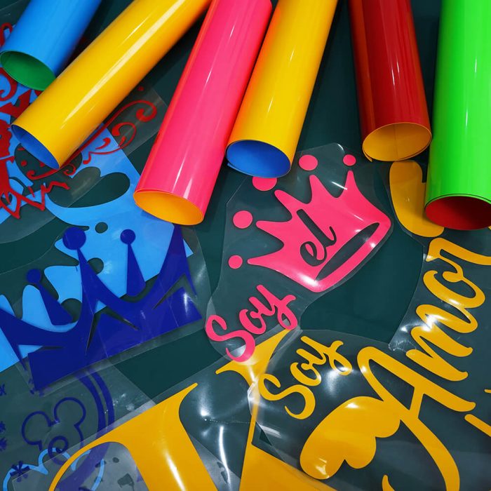 Silicone PU HTV vinyl-yellow-blue-4