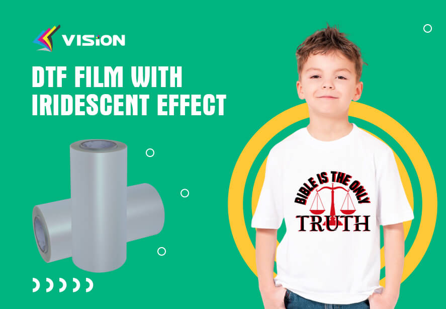 DTF Film with Iridescent Effect