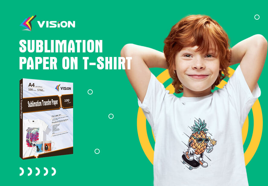 Sublimation paper on tshirt