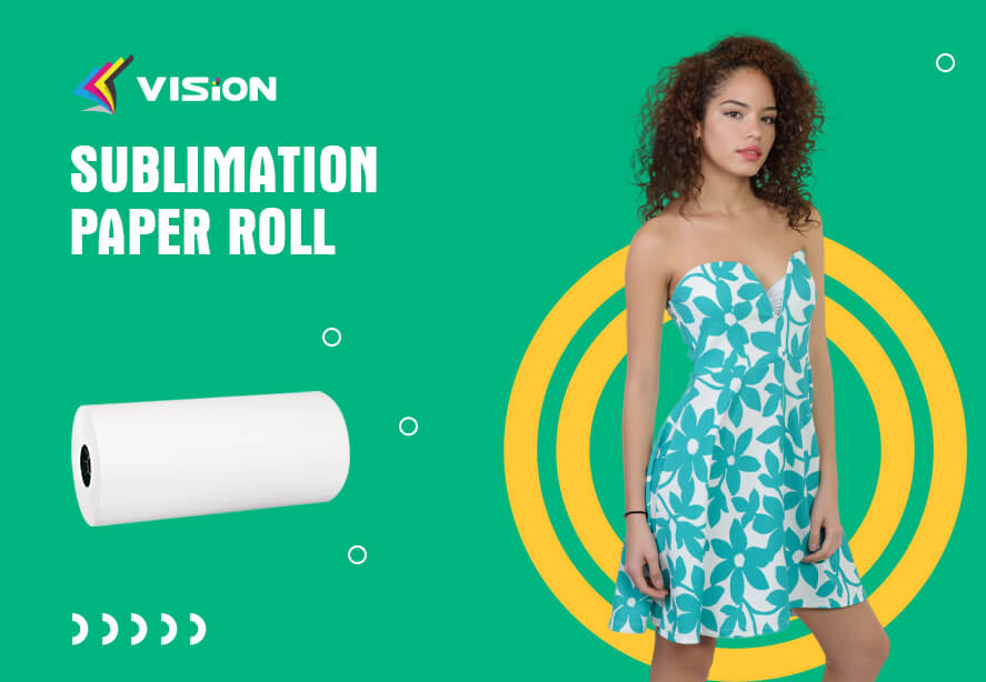 Sublimation paper roll on dress