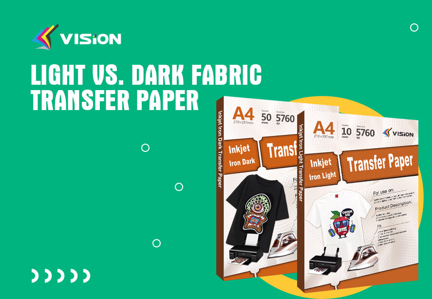 Light vs. dark fabric transfer paper