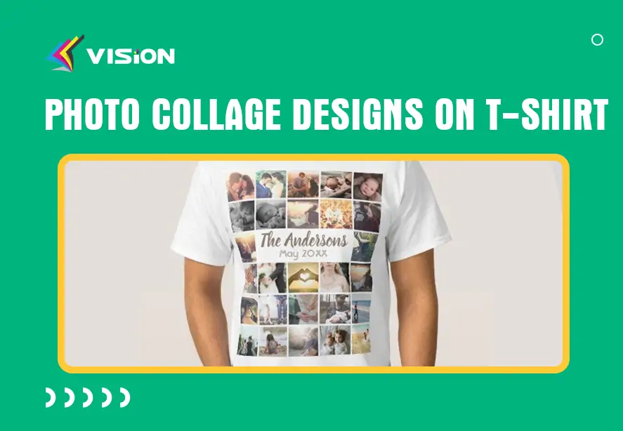 Photo collage designs on t-shirt