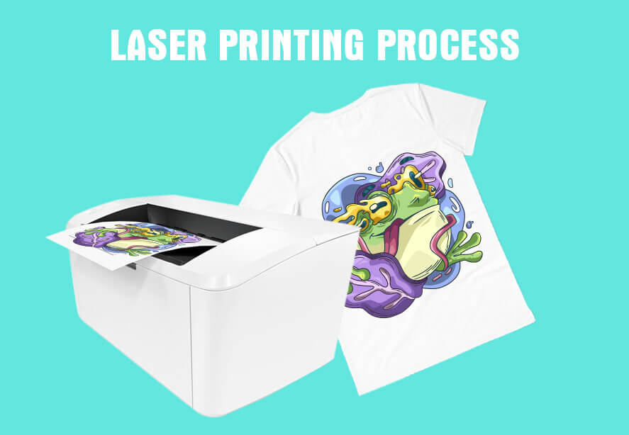 Laser printing process