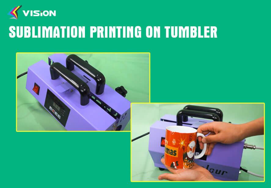 Sublimation printing on tumbler