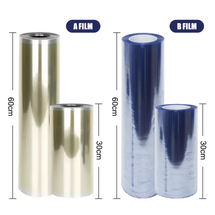 size-A clear film+B clear film size-A clear film+B clear film