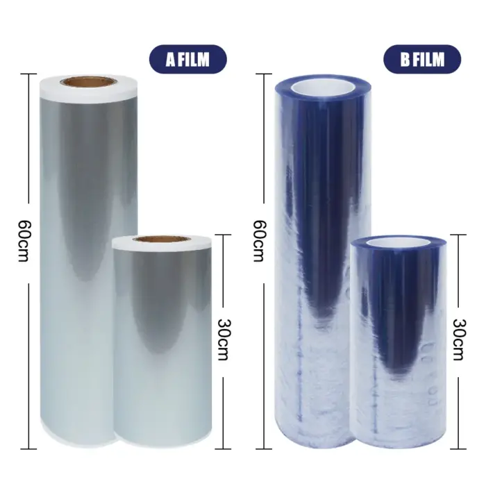 size-A silver film+B clear film size-A silver film+B clear film