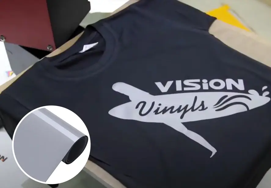 reflective heat transfer vinyl on textile