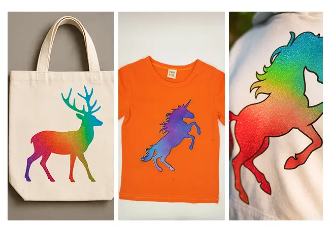 glitter transfer paper for clothing design